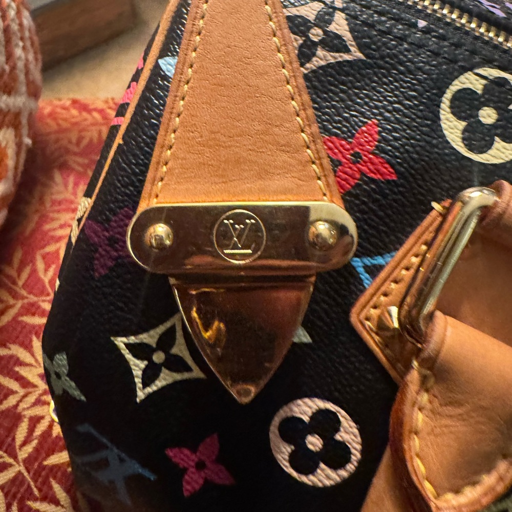 Louis Vuitton Black Multicolor Monogram Satchel - Picture 16 of 17